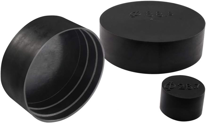 Pipe Caps - Black Pipe Cap for 60.3 Mm OD G 2" BSP Or NPT Thread MOCAP PC135BK1 (qty24)