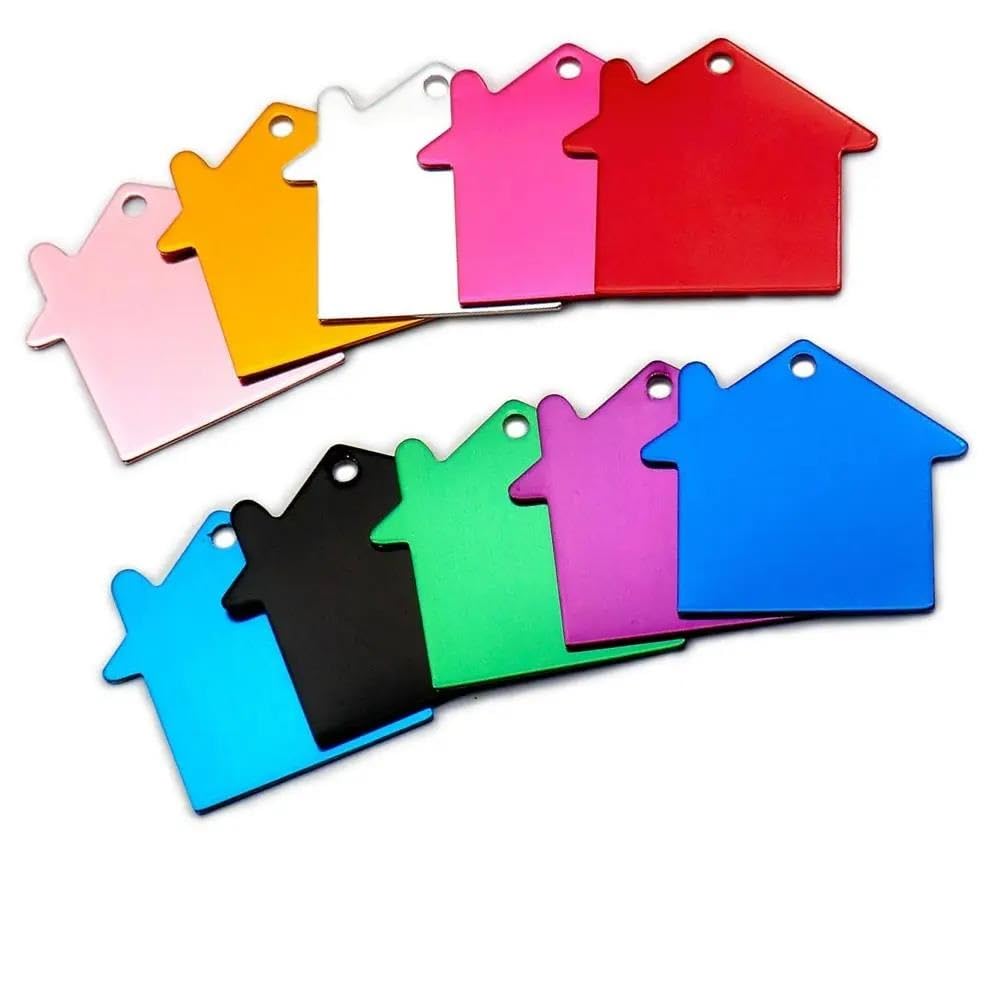 100 PZ Etichette Fai Da Te Incise Per Cani E Gatti Etichette Identificative Vuote In Alluminio Per Animali Domestici Pendenti Con Targhette Identificative Personalizzate Etichette Personalizzat