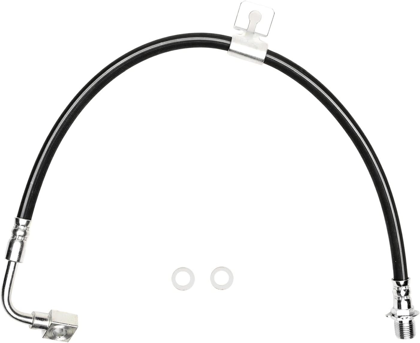 Dynamic Friction Company Front Right Brake Hydraulic Hose Assembly 350-48000 For 1979-1986 Chevrolet C10, C20, GMC C1500, GMC C2500; 1979-1982 Chevrolet G10, G20, GMC G1500, GMC G2500, GMC Jimmy