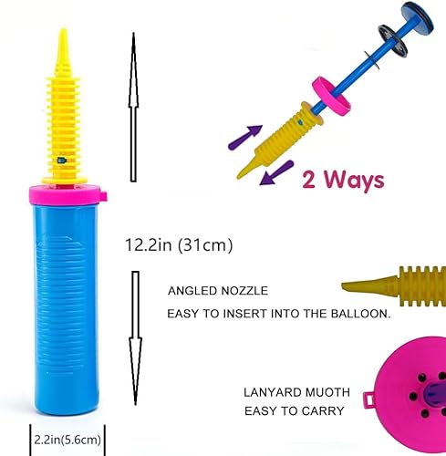 Miniatura 3 de Balloon Pump Hand Held Two-Way Dual Action -Balloon Inflator Pump -Air Pump for Balloons