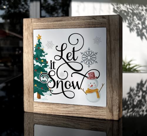 Winter-Wood-Sign-Wooden-Box-Signs-for-Home-Decor-Snowman-Sign-Tabletop-Decor-Romantic-Winter-Decor-Snow-Quotes-Decor-for-Home-Holiday-Living-Room-Christmas-Decor-Sign-Let-It-Snow Winter Wood Sign Wooden Box Signs for Home Decor Snowman Sign Tabletop Decor Romantic Winter Decor Snow Quotes Decor for Home Holiday Living Room Christmas Decor Sign Let It Snow