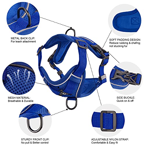 Dog Harness and Leash Set - Mesh Dog Vest Harness Breathable - Reflective Puppy Harness No Pull No Choke for Small… - Image 5