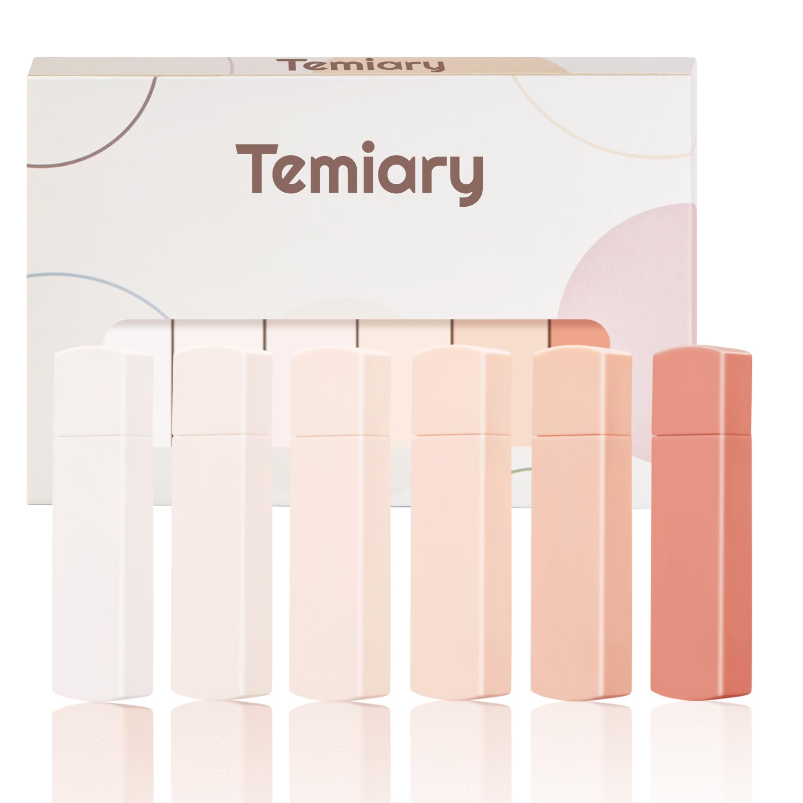 Photo 1 of Temiary Mini White Correction Tapes, Pink, 6 Count