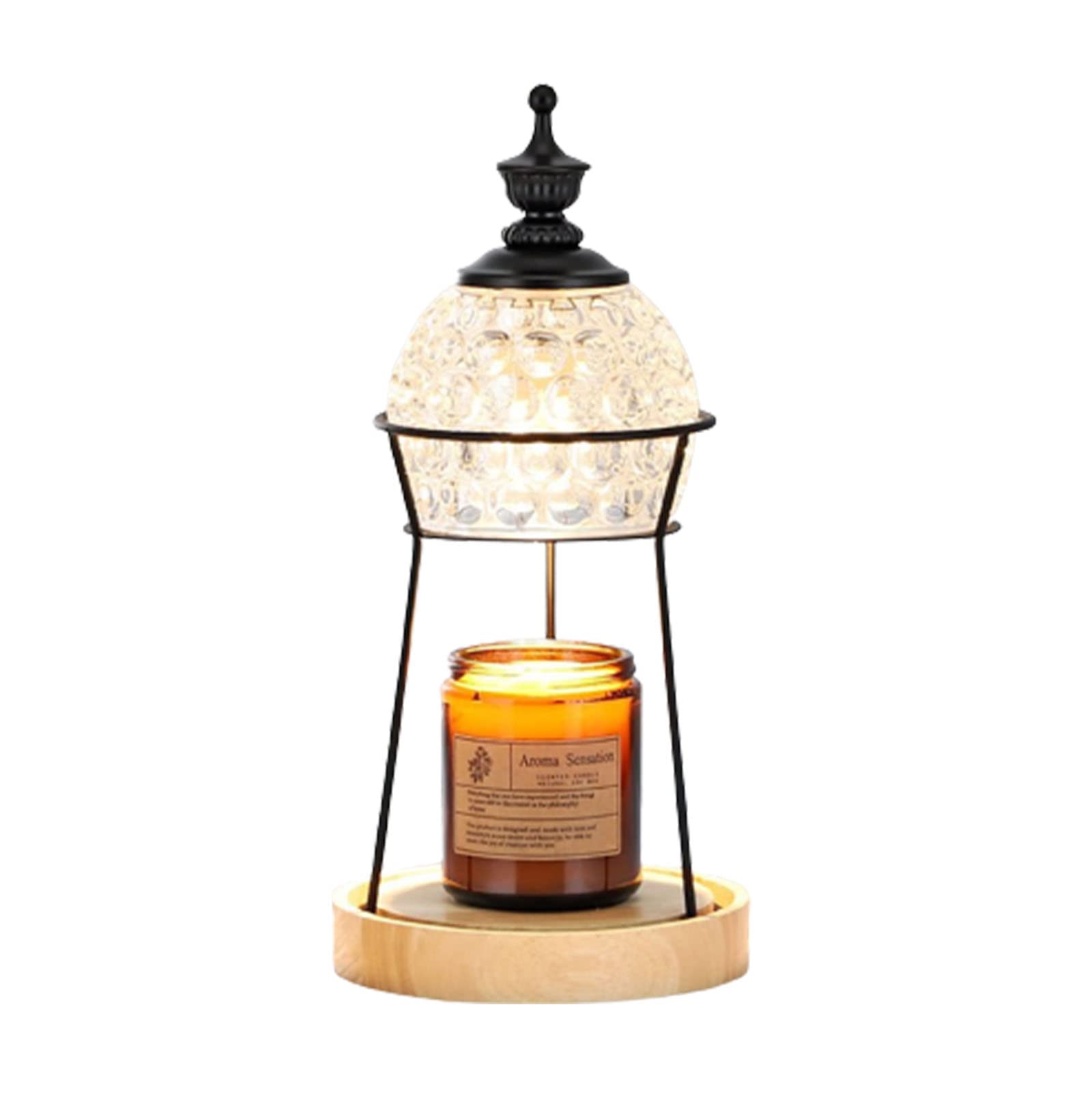 7HAHA3 Candle Warmer Lamp Aromatherapy Melting Wax Lamp Candle Essential Oil Table Light Bedroom Stove Machine Crystal Wax Melter