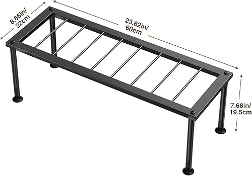 Miniatura 5 de Soporte para plantas de 1 nivel soporte para plantas de escalera - Soporte de metal para macetas - Estante de flores resistente para sala de estar,