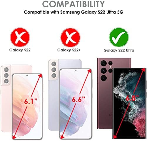 TECHGEAR [2 Pack Screen Protector fits Samsung Galaxy S22 Ultra 5G [Screen Angel Edition] [In-Display Fingerprint Support][Case Friendly][Bubble Free][FULL Screen Coverage] HD Clear Flexible TPU Film