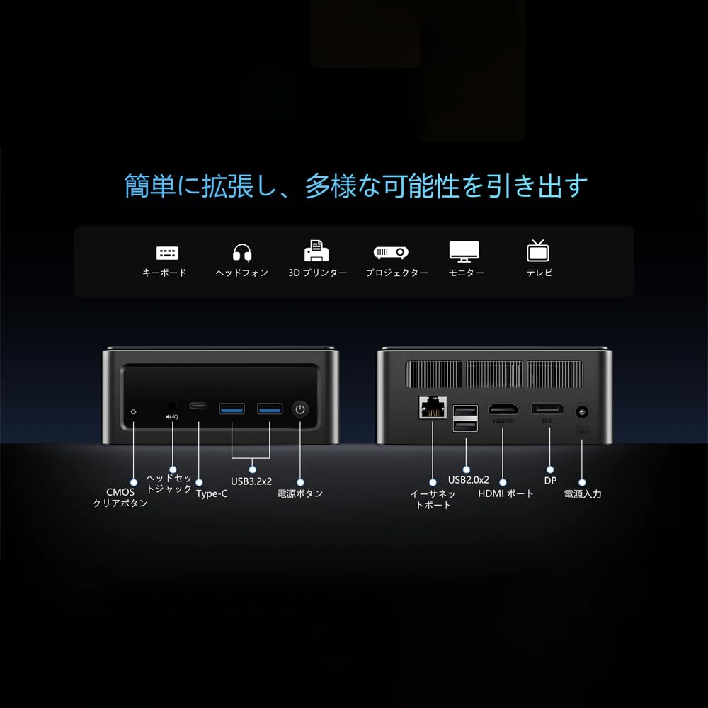 Amazon.co.jp: BMAX B9 Power Mini PC (i9-12900H, 14 Core 20 Thread