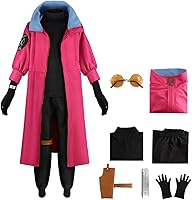 Vista 1 de Trigun Cosplay Vash the Stampede Cosplay Capa Trigun Vash Cosplay Traje de Halloween Hombres