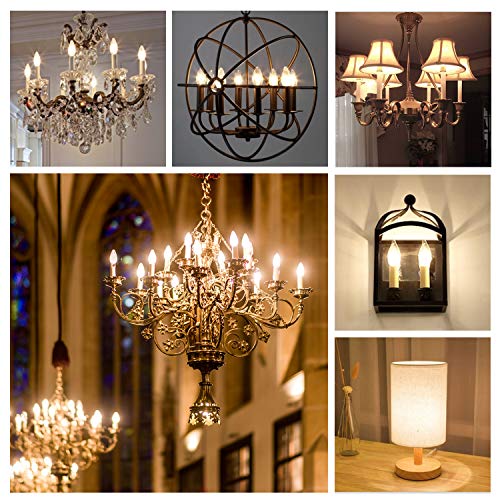 Hizashi Candelabra Light Bulbs 25W Eq, Dimmable 2700K, E12 LED Bulb, 12 PCS - image 8
