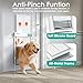 Automatic Dog Door with Collar Sensor, Up to 200 lbs, Electronic Extra Large Dog Door for Exterior Door with Mains-Powered, Timing Function, Anti-Pinch- XL