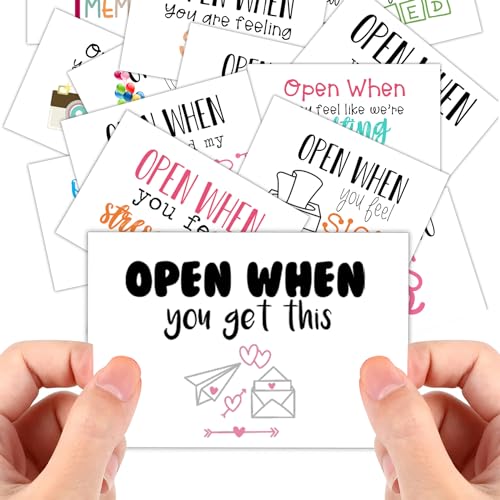 20 peças de envelopes abertos quando – Kit de cartas abertas quando presentes de relacionamento de l