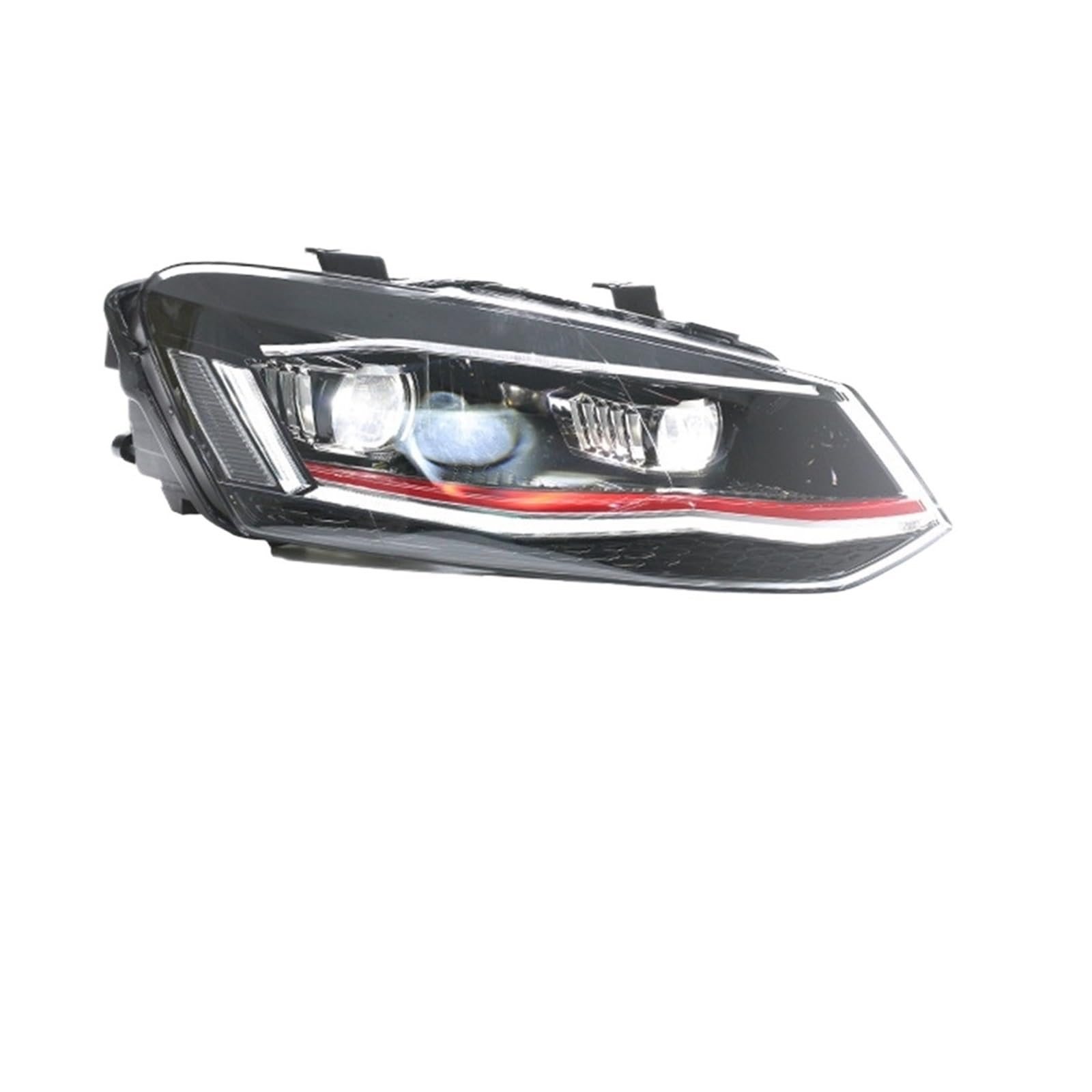 Fari Anteriori per Auto VW Polo 2011-2018 Accessori Aggiornamento DRL Indicatori di direzione Abbaglianti Anabbaglianti Gruppo luci (2 Pezzi fari-01)