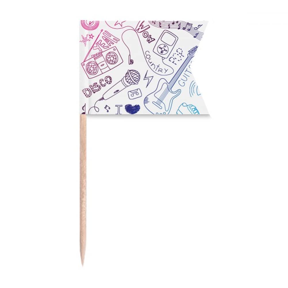 Casque musique tendance illustration gâteau de fête et plaque fromage
