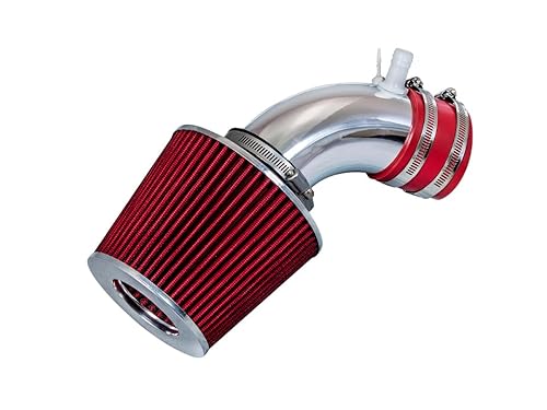 Rtunes Racing Short Ram Air Intake Kit + Filter Combo RED Compatible For 10-12 Genesis Coupe 2.0L Turbo (Red)