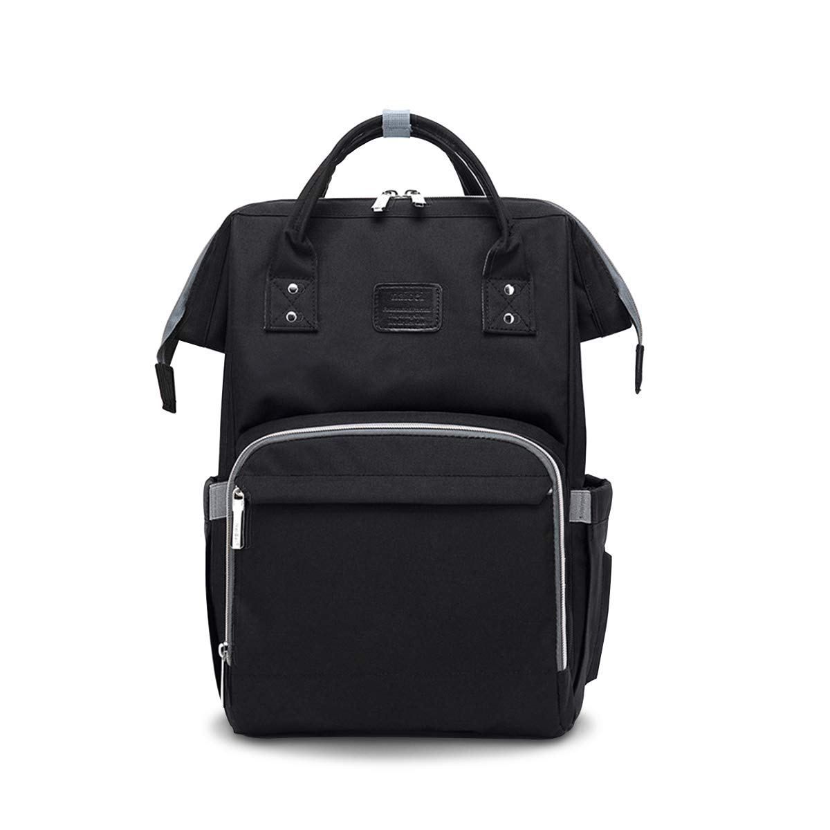 SONARIN Multifunzione Zaino Fasciatoio Bambino per Pannolini con Fascia per Passeggino,Grande Capacità,Organizer per Zaino da Viaggio,Impermeabile,Elegante e Resistente,Ideale Regalo(Nero)