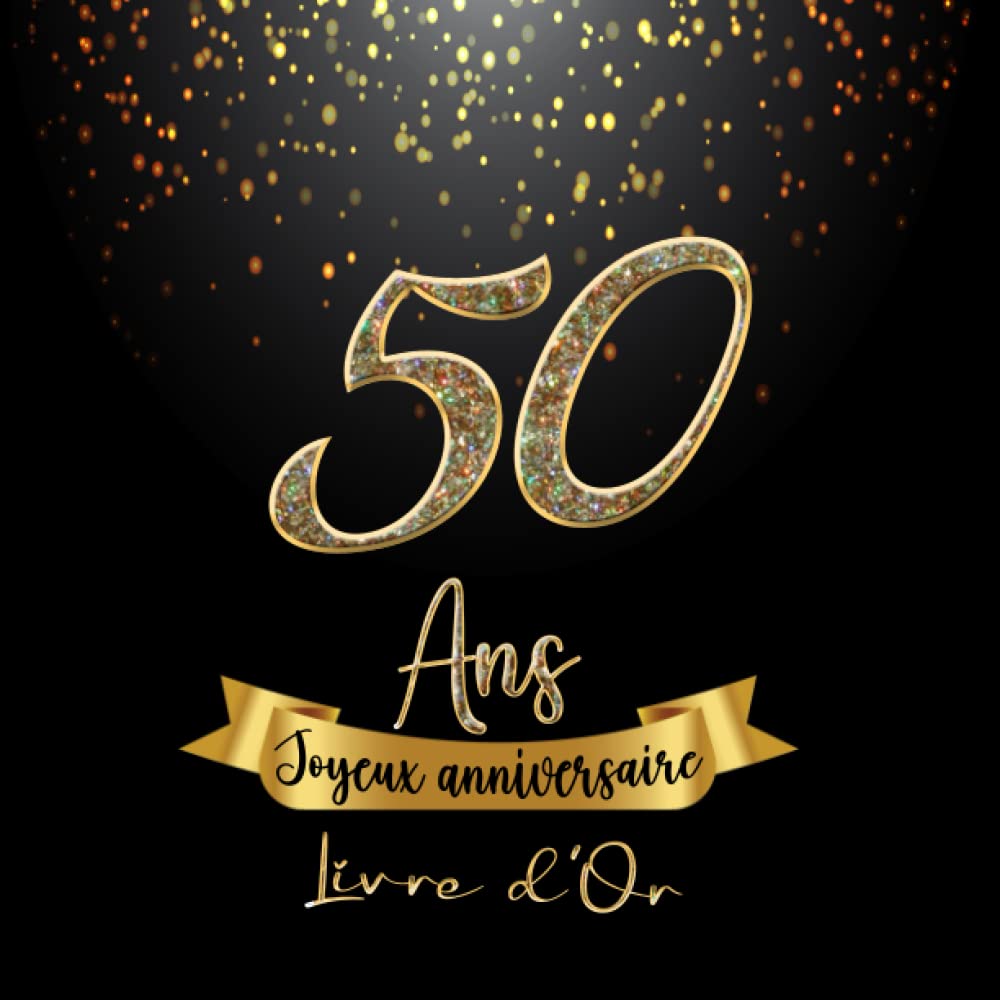 Amazon | Joyeux Anniversaire 50 ans Livre d'Or: Pour Femme