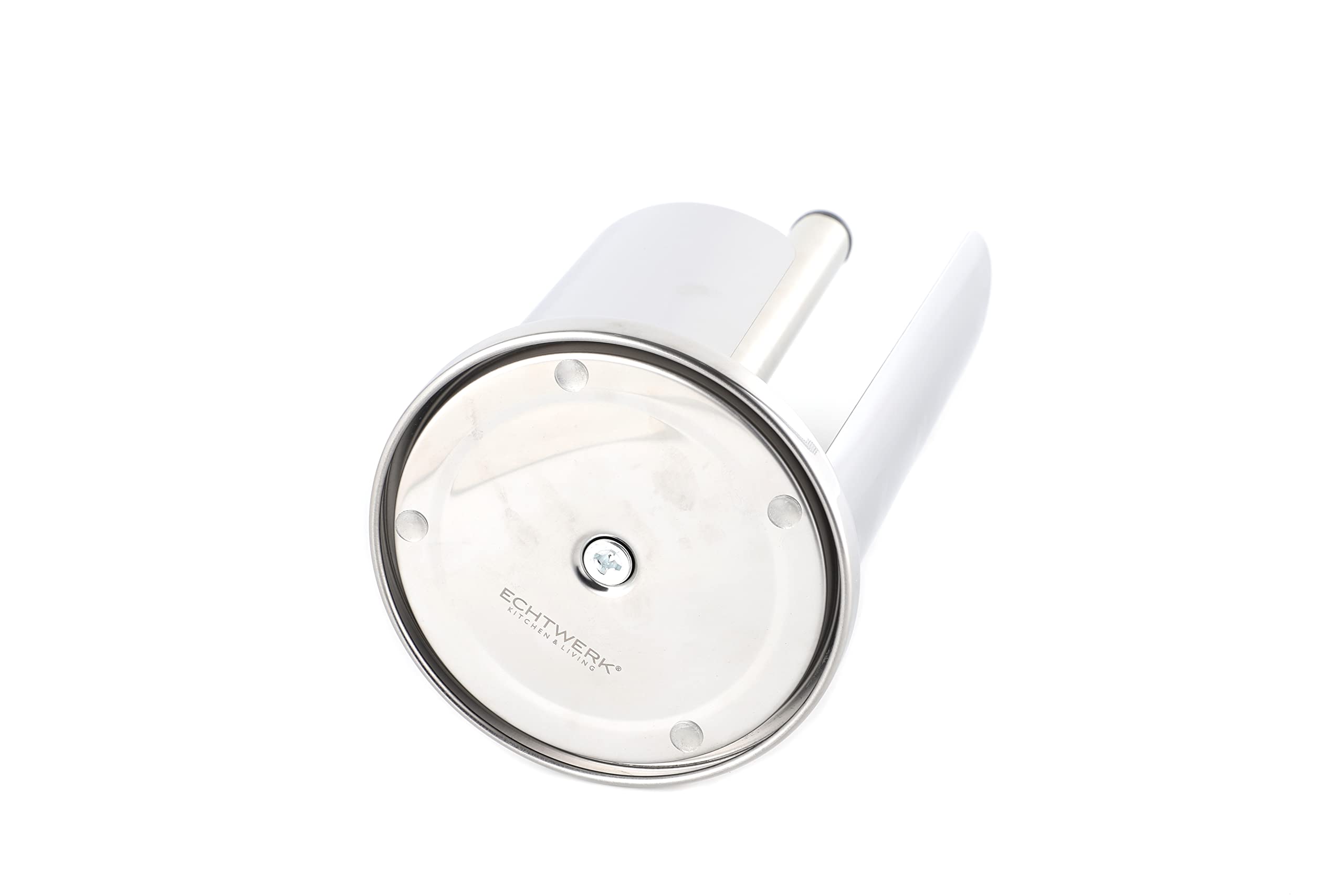 ECHTWERK Portarotolo da cucina, Portasciugamani, Portarotolo in acciaio inox, facile da strappare, facile da usare, verticale, robusto, Edizione argento, 15,5 x 33 cm