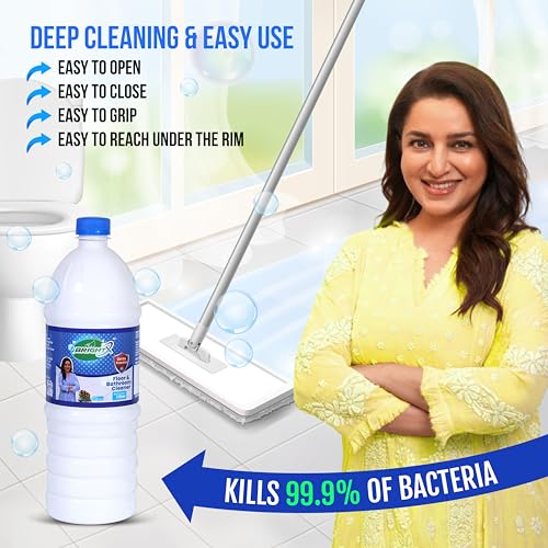 Image of BrightX Pine Phenyl 1 Litre | Disinfectant Floor Cleaner | Strong Pine Fragrance | Kills Germs & Bacteria | Ideal for Home, Office & Bathroom Cleaning