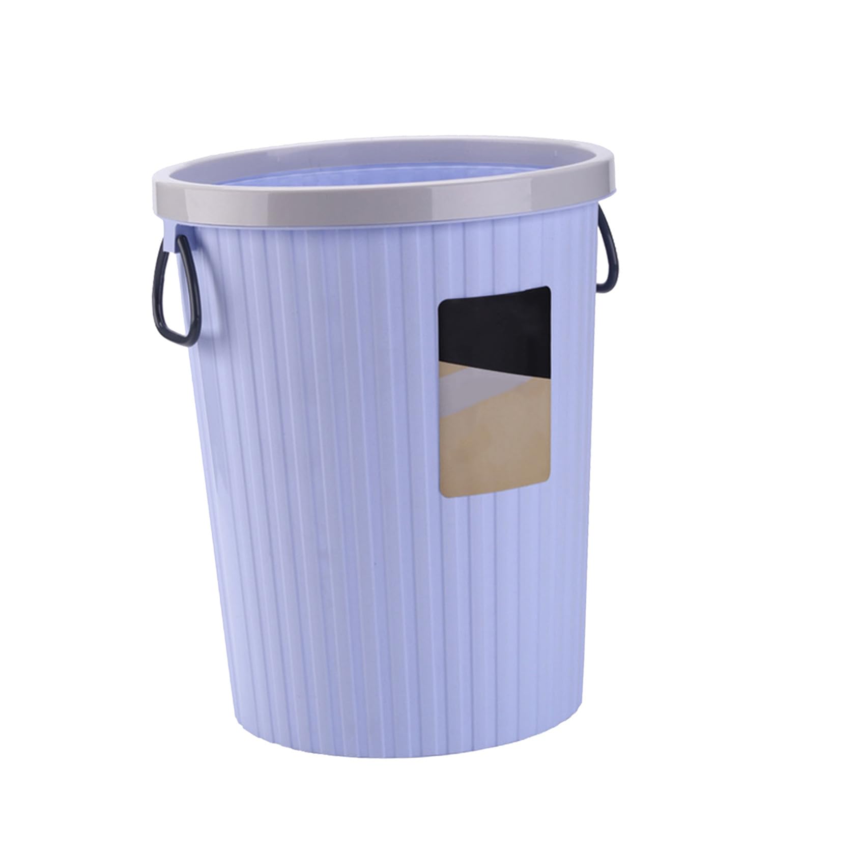 MAGICLULU 1pc Blueing Garbage Bin Garbage Recycling Container Bread Packaging Gelatin Art Unscented Waste Paper Basket Trash Bins Simple Blugocce Office Purple Trash Can Portable-image-49