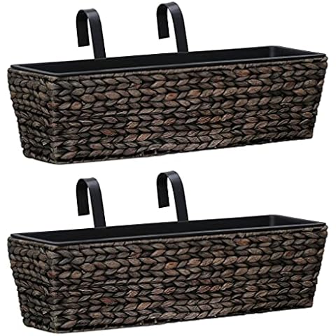 vidaXL Garden Planters with Pots Cover