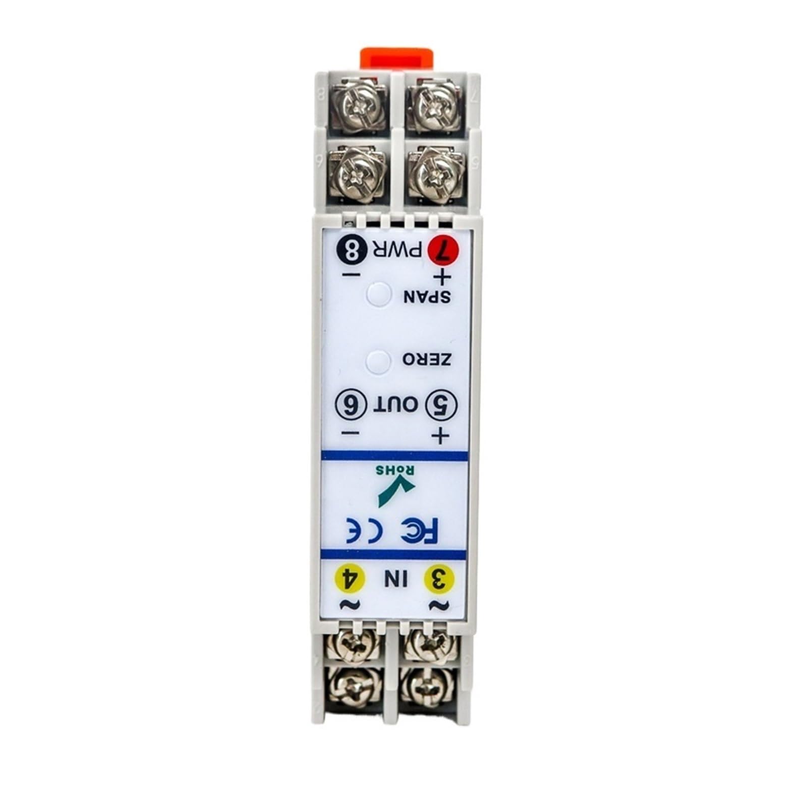 KSZHZYMGX 1pcs 1 in 1 out -10-10V 0-75mV 20-0mA 20-4mA analog signal isolator converter(In 0-75mv)
