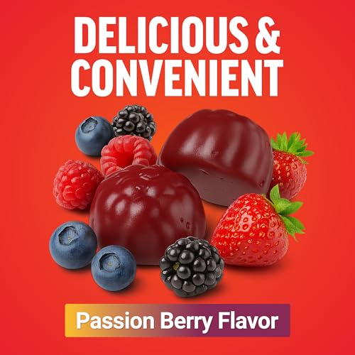 Image of Force Factor Black Maca Gummies for Men & Women, Boost Energy, Strength, Drive & Vitality, BioPerine & Selenium for Superior Absorption, Peruvian Black Maca Root Extract, Passion Berry, 60 Gummies