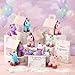 Blueweenly 73 Pcs Adopt a Unicorn Party Favors Set for Girl Mini Plush Unicorn Stuffed Animal Gift Box Adoption Card 1 Animal Sign with Carton House for Adopt Pet Party Birthday (Eyes)