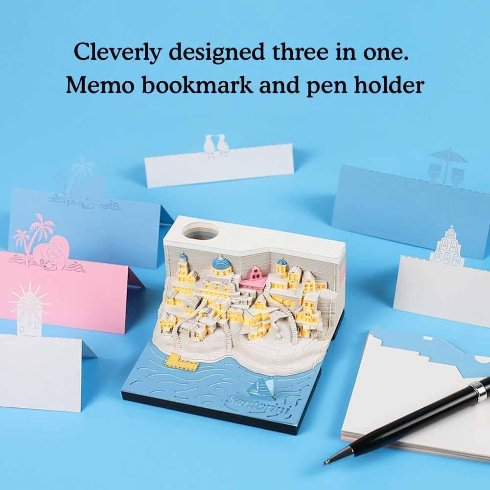 Amazon.co.jp: 3Dデスクカレンダーメモ帳、クリエイティブデスク