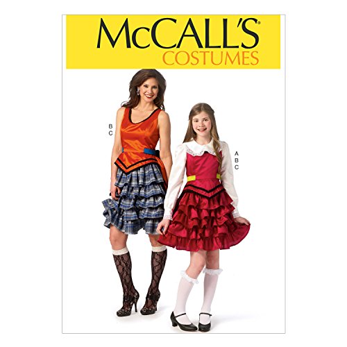 McCall Pattern Company M6999 Misses'/Girls' Costumes, Size MIS (Small-Medium-Large-X-Large)