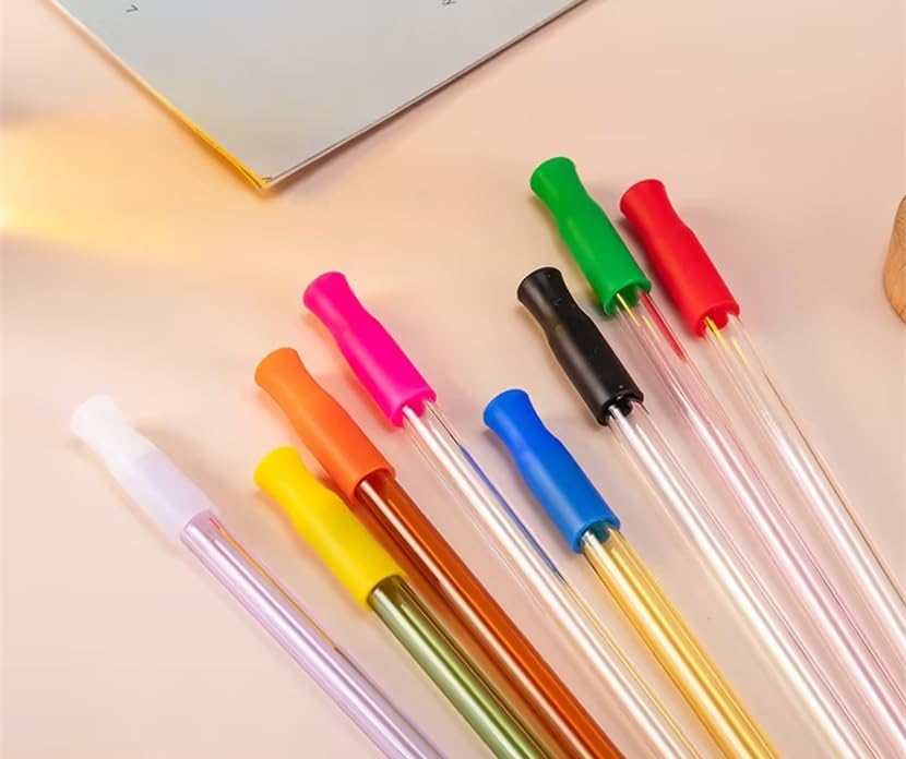 5 puntas reutilizables para pitillos de silicón rosa miniatura 6