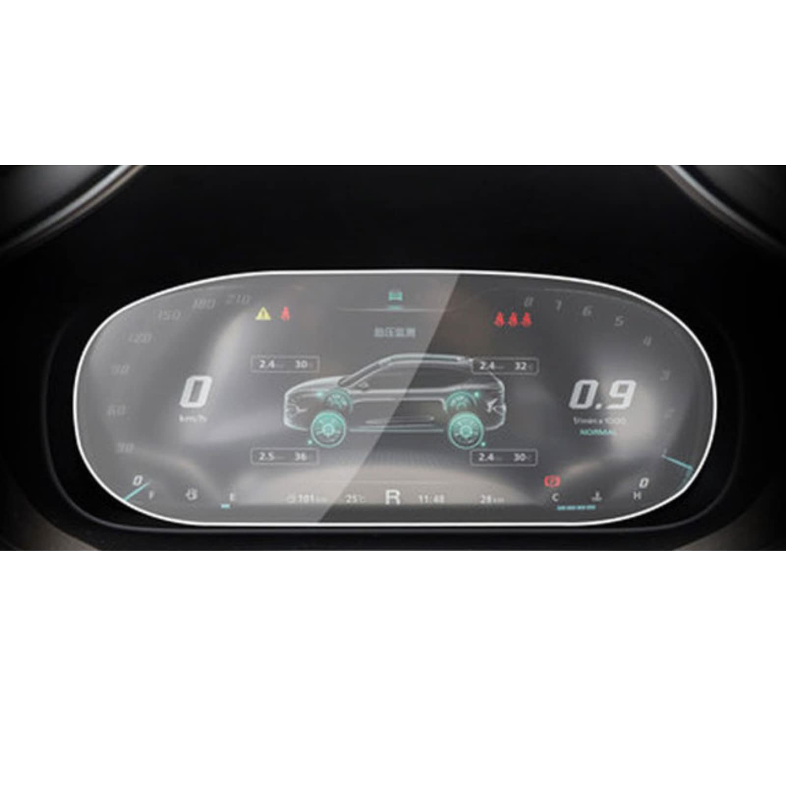 Verre trempé pour MG HS 2019 évite rayures compteur auto - 4