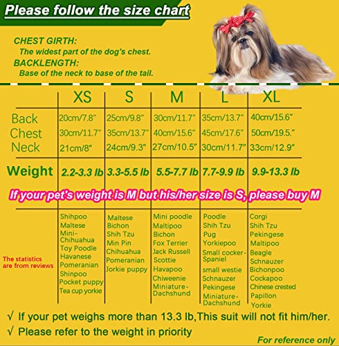 Hooddeal Dog Dresses Floral Soft Cozy Calico Cotton Puppy Dresses Cute Tutu Dress For Pet Birthday Party (Large, Yellow) #TOP3