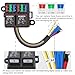 Weasch 12V Pre-Wired Fuse Relay Box, 2 Relays and 6 ATC/ATO Blade Fuses, 4-Pin 80A Relay Block and Kit, for Cars Truck Jeep