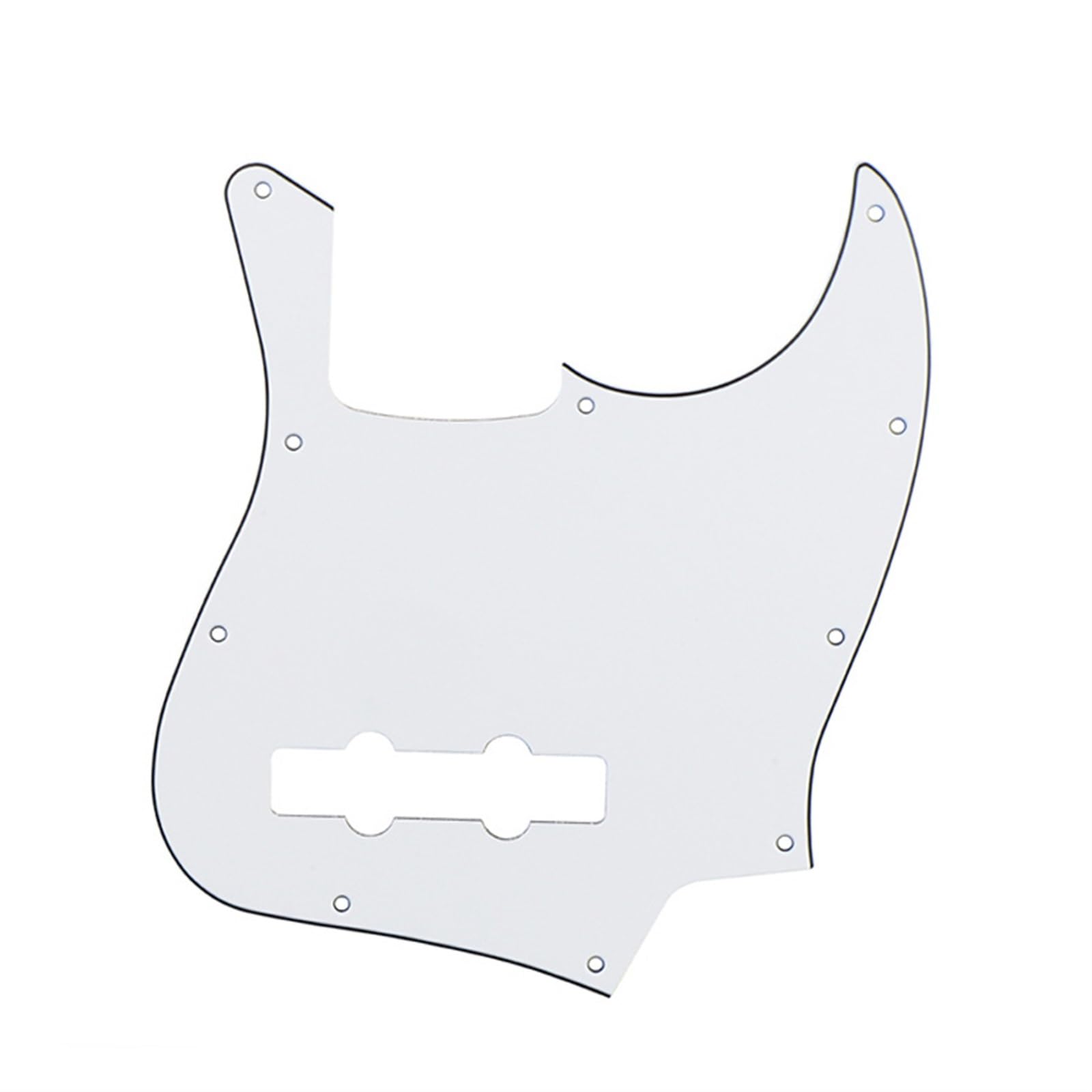 Set Battipenna E Piastra Posteriore Adatto Per Copertura Frontale Del Pannello Battipenna Per Chitarra Elettrica JB A 4 Corde Per Basso Elettrico(White)