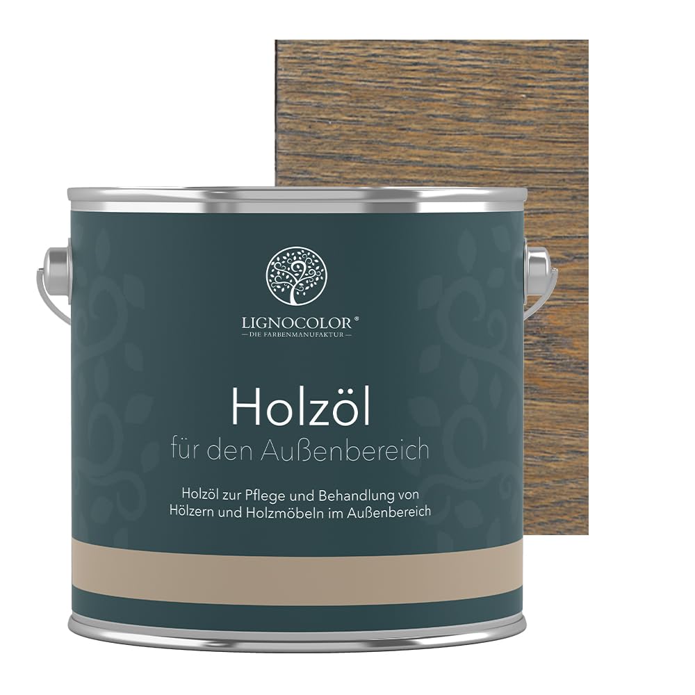 Lignocolor Holzöl für Außen 2,5 L (Anthrazit Grau)