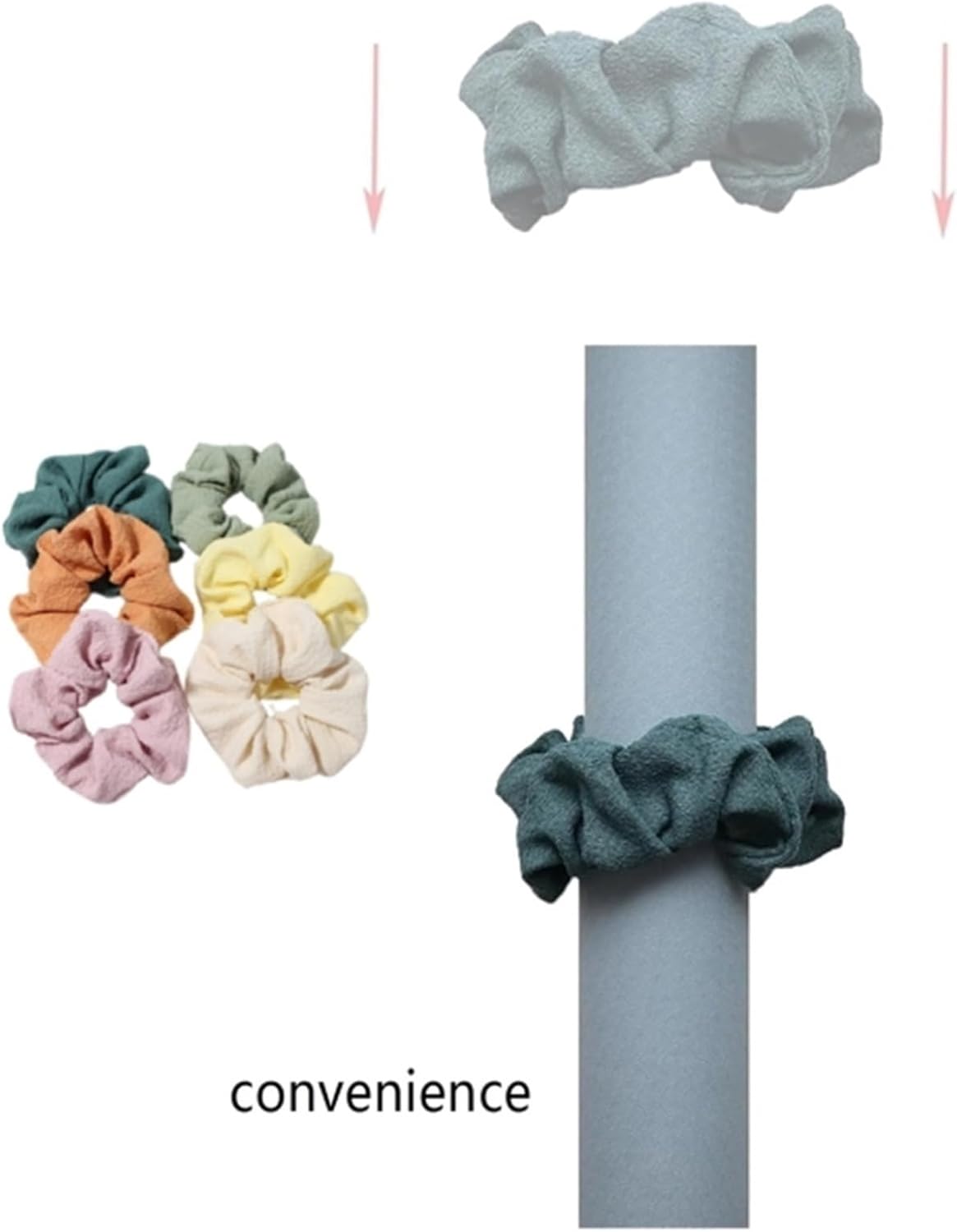 Yoga Mat Scrunchie,3/4/6pcs,for All Standard Yoga Mats (Not Suitable for Overly Thick Mats)