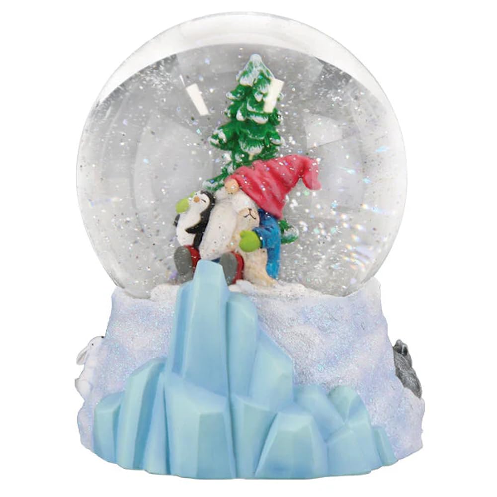 Amazon.com: Old World Christmas Winter Arctic Gnome Snow Globe