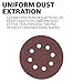Bosch SR6R120 5-Piece 120 Grit 6 in. 6 Hole Hook-and-Loop Sanding Discs