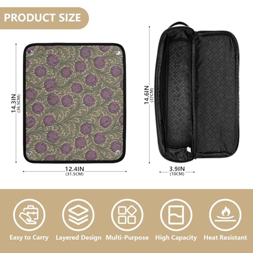 Bolsa organizadora y tapete resistente para planchas de pelo miniatura 4