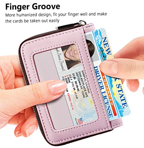 Image of FurArt Zipper Wallet Women RFID Credit Card Holder keychain Wallet