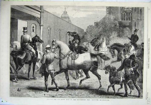 Original old antique victorian print 1865 di Arti