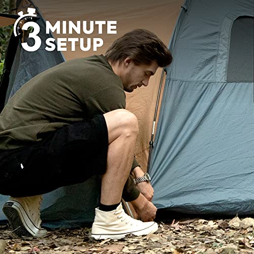 Carpa Camping 4 Personas Impermeable y Resistente al Viento 4 Estaciones miniatura 6