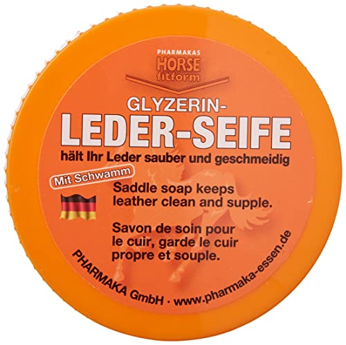 Lederseife Horse Fitform mit Glycerin und Schwamm, 250 ml