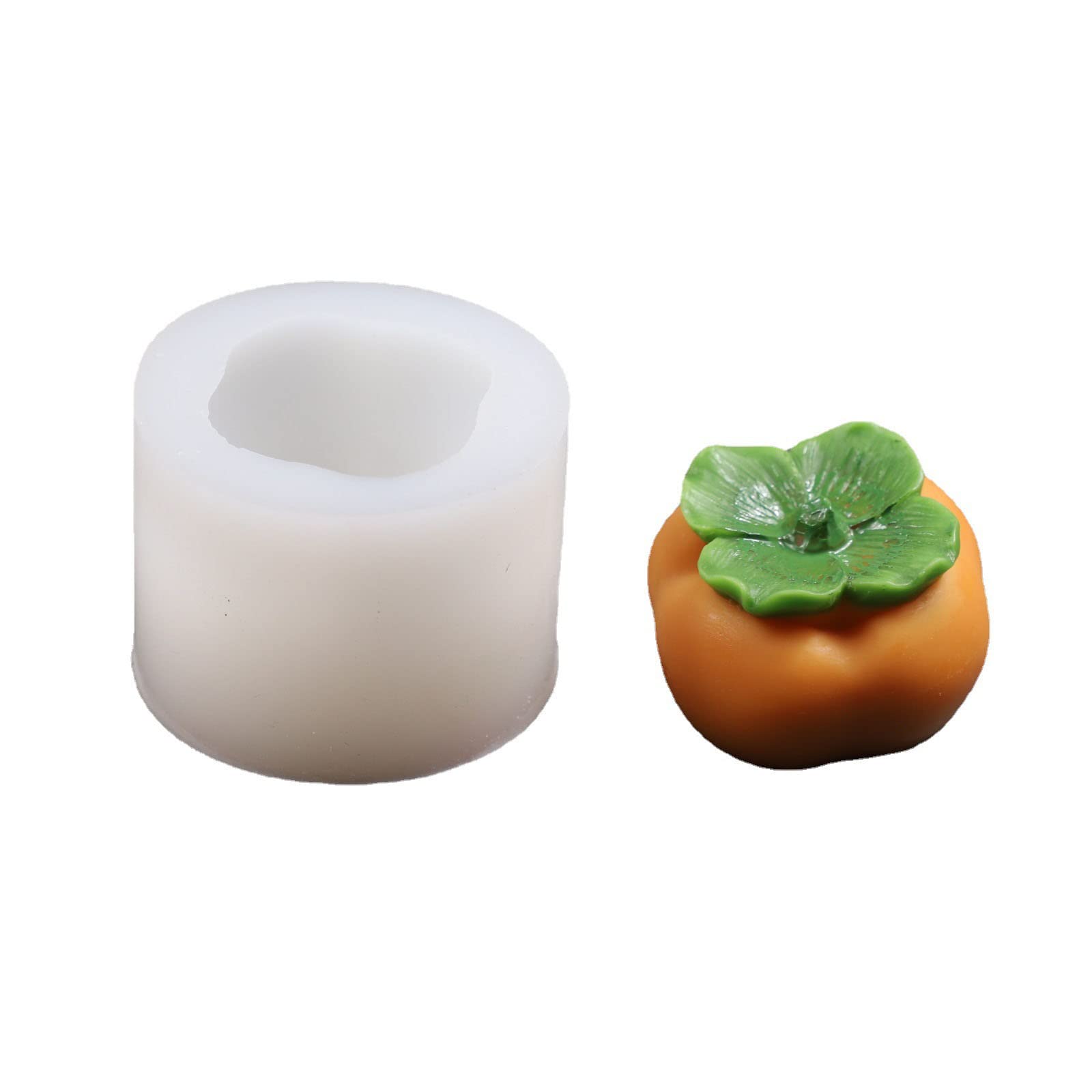 Hsioluted 3D Persimmon Mold Silicone Mold for Making Resin Casting Gypsum Epoxy Craft Silicone for Making