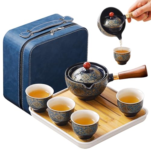 REOWONU Portable Gongfu Tea Set with Travel Case