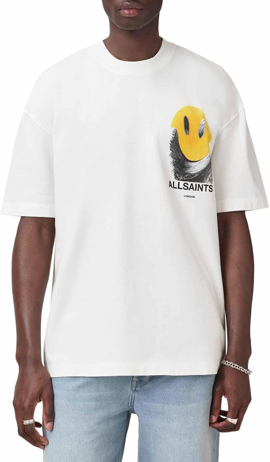 Allsaints Mens Party Wave Ss Crew