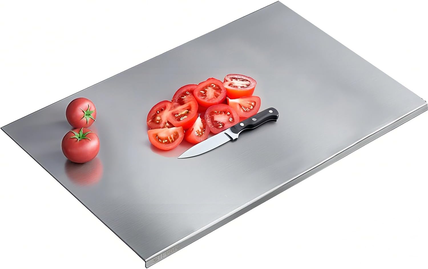 304 Stainless Steel Cutting Board – Stainless Steel Kitchen Chopping Boards Non-Slip, Dishwasher Safe – Ideal for Meat, Vegetables, Fruits, Bread & Baking – Commercial & Home Use (31.5 * 19.6in) 31.5"L x 19.6"W