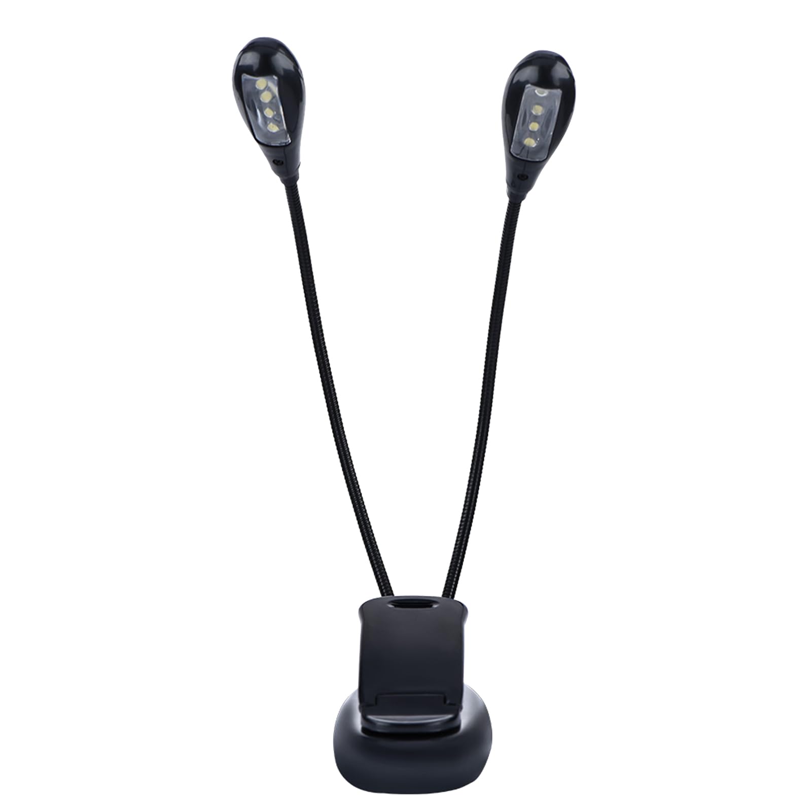 Yctze Lampka z Klipsem, Przenośna, Regulowana Lampa na Stojak na Nuty dla Miłośników Nocnego czytania. Lekka Mini Zasilana Przez USB (8 koralików LED)