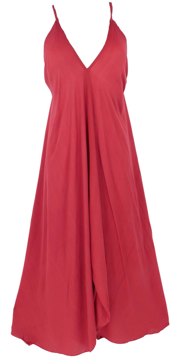GURU SHOP Vestido de verano Boho Magic Dress para la playa, maxi vestido para mujer