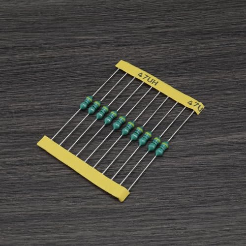 Be In Your Mind 200-teiliges Induktor-Sortiment-Set 1 UH - 4.7 MH 1/2 W Inline-Induktor Farbring Induktivitäts-Sortiment 10x20 Spezifikationen in Kunststoffboxen für Elektrische Schaltkreise Geräte